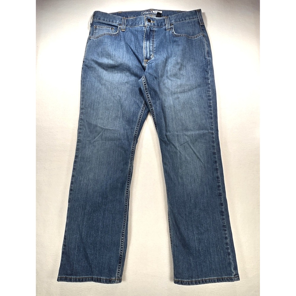 Carhartt Relaxed Fit Jeans Mens 36x30 Medium Wash Blue Denim Straight Leg Pants